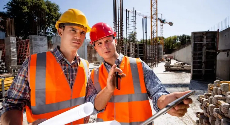 Architect And Structural Engineer Dressed In Orang Utc